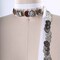 1 Yard White Twill Tape with Silver Coin Fringe 3/4" Cotton Trim for Costumes & Crafts